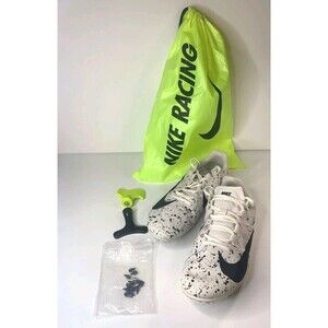 Nike Zoom Rival S 9 Track Spikes Men's Size 8 White Black 907564-002 Bag Wrench